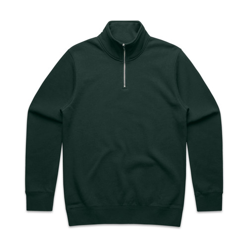 PINE GREEN stencil-half-zip-crew-pinegreen